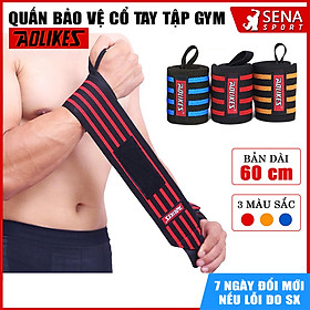 Hình ảnh Quấn bảo vệ cổ tay ️tập Gym - Đai Bảo Vệ Cổ Tay tập Gym cao cấp Aolikes