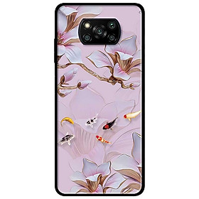 Ốp lưng dành cho Xiaomi Poco X3 mẫu Tranh Hoa Và Cá
