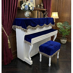 Khăn phủ đàn piano cơ đàn piano điện tử 88 phím sang trọng cổ điển trang trí giáng sinh noel năm mới Tết sinh nhật - Hàng chính hãng