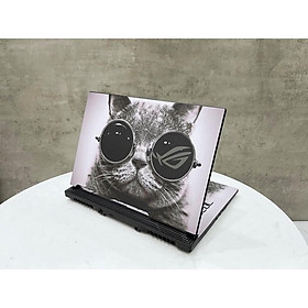 Mua Miếng dán Skin laptop - Mẫu mèo đeo kính - Thiết kế chuẩn cho từng dòng máy