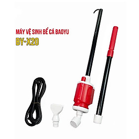 Máy hút cặn dọn vệ sinh bể cá đa năng 6 đầu Baoyu X20 - Baoyu X25 - BY X-20 2 đầu phụ kiện