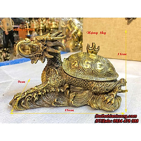 Long Quy Nắp Mai Mở Bằng Đồng Dài 18cm