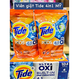 Viên giặt Tide Ultra Oxi thế hệ mới 4 in 1 - ( 1 túi-26 viên )