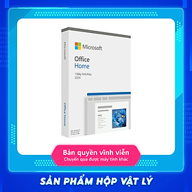 Phần mềm Office Home 2024 (EP2-06811) | Dùng vĩnh viễn | Dành cho 1 thiết bị | Word, Excel, PowerPoint