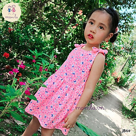 Đầm thun sát nách đính nơ 2 bên vai Jumping Beans