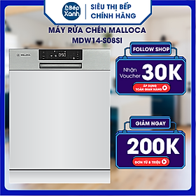 Máy rửa chén Malloca MDW14-S08SI - Hàng Chính Hãng