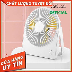 Mua Quạt tích điện văn phòng 1518 pin 1200mAh  có giá đỡ để bàn tiện lợi  có đèn sáng ban đêm