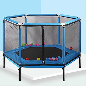 Nhà Bạt Nhún Lò Xo Có Quây Bảo Vệ An Toàn Cho Bé Cao Cấp Giao Màu Ngẫu Nhiên