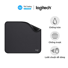 Miếng lót chuột Logitech Studio Series - Đế cao su chống trượt, lướt dễ dàng, bề mặt chống đổ tràn, bền bỉ, nhỏ gọn, hiện đại - Hàng Chính Hãng