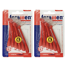 Bàn Chải Làm Sạch Kẽ Răng Foramen (Bộ 6 Cái) (2 Bộ)