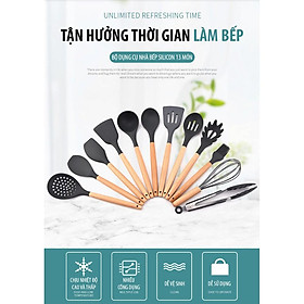 Bộ Dụng Cụ Nhà Bếp Silicon 13 Món - Home and Garden