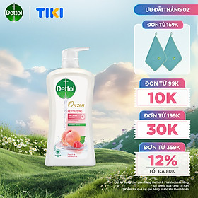 SỮA TẮM DETTOL ONZEN DƯỠNG DA ĐÀO & PHÚC BỒN TỬ 950G/CHAI