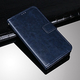 Bao Da Nắp Gập Có Ngăn Đựng Thẻ Hít Nam Châm Phong Cách Doanh Nhân Cho Vivo Y91C