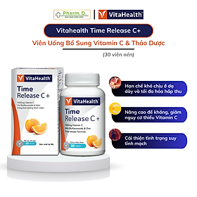 Viên Uống Bổ Sung Vitamin C Hữu Cơ Tăng Sức Đề Kháng VITAHEALTH Time