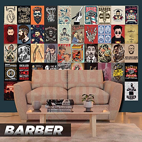 Mua BARBER - Set 50 Poster A4 dán tường trang trí decor quán nhà cửa - STICKER FACTORY