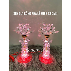 ĐÈN THỜ PHA LÊ CAO CẤP 358 (32cm) 1 CẶP