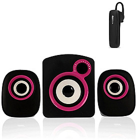Mua Bộ 3 Loa Máy Tính Để Bàn 2.1 D-200B-1 + Tặng Tai Nghe Bluetooth Nhét Tai