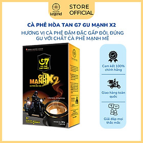 Combo 2 Hộp Cà Phê Sữa Hòa Tan G7 3in1 Gu Mạnh X2 - Hộp 12 gói 25gr - Trung Nguyên Legend (Gu mạnh gấp đôi)