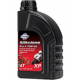 Nhớt Động Cơ Xe Máy Fuchs Silkolene 10W40 JASO MA2 API SM&SN 1 Lít