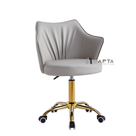 Mua Ghế kỹ thuật viên chân vàng CB2297B-2P Nội thất Capta Ghế quầy bar thấp nệm da pu mềm chân xoay thép mạ màu vàng bóng tại tp hcm