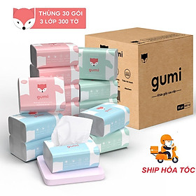 Mua Giấy ăn gấu trúc thùng 30 gói rút  giấy ăn hàng cao cấp gumi