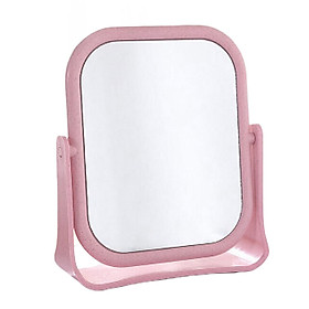 Double-sided desktop mirror dormitory desktop rotatable student makeup small mirror desktop portable dressing princess