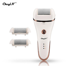 CkeyiN Máy Tẩy Da Chết Bàn Chân Chạy Điện Kit Không Thấm Nước Dụng Cụ Chà Chân Dụng Cụ Móng Chân Với 3 Đầu Mài 2 Tốc Độ Cho Chết Cứng Khô Nứt Nẻ Da