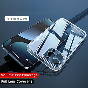 Ốp lưng cường lực viền trong suốt cao cấp dùng cho iphone 13 / iphone 13 pro / iphone 13 pro max - bảo vệ full camera - hàng chính hãng cafele