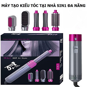 Máy làm tóc đa năng GT Hot Air Styper, máy tạo kiểu tóc tự động 5in1 : Sấy tóc, lược điện, uốn xoăn, uốn cụp, uốn xoăn phồng , tạo kiểu nhanh gọn tại nhà cho phụ nữ