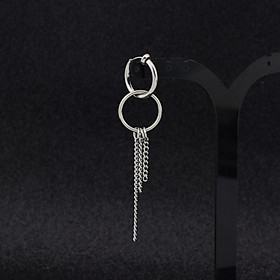 Bông tai thần tượng mix nhiều xích xịn xò