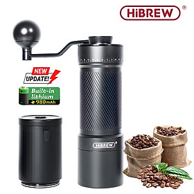 Mua Máy xay hạt cà phê cầm tay chuyên nghiệp 2 trong 1  pin 980mAh  60 cấp độ xay. Thương hiệu Mỹ cao cấp HiBREW - G4C