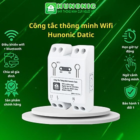 Mua Công Tắc Wifi Hunonic Datic Basic 1 Kênh Bật Tắt Từ Xa Trên Điện Thoại  Ra Lệnh Giọng Nói Tiếng Việt