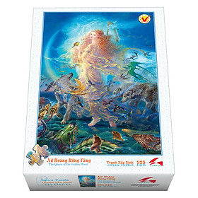 Tranh xếp Hình Tia Sáng Nữ Hoàng Rừng Vàng Tia Sáng (925 Mảnh Ghép)