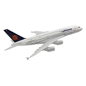 Mô Hình Máy Bay Trưng Bày Airbus A380 Lufthansa Everfly LT20 (20cm)