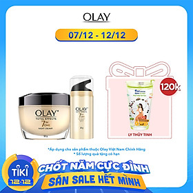 Combo Kem Dưỡng Olay Total Effects Ngăn Ngừa Và Bảo Vệ Da Khỏi 7 Dấu Hiệu Lão Hóa