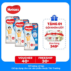 Combo 3 Gói Tã Quần Huggies Dry Gói Cực Đại XXL56 (56 Miếng) - Bao Bì Mới