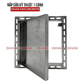 Nắp Cửa Thăm Hộp Kỹ Thuật Âm Tường ZAVAK AWD-200x200 Cửa Che Van Cấp Nước, Cửa Kỹ Thuật Bồn Tắm Inox