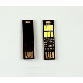 Đèn 6 Led cảm ứng vân tay cắm USB (Tặng kèm miếng thép đa năng 11in1)