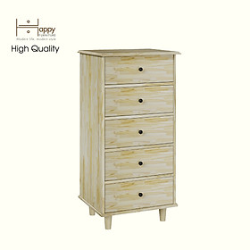 Mua HAPPY FURNITURE   Gỗ tự nhiên   Tủ lưu trữ 5 ngăn kéo - FARAH   THK_180   55cm x 45cm x 110cm