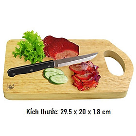 Mua Thớt Gỗ Chữ Nhật Cao Cấp Bền Đẹp Sang Trọng Cho Gian Bếp  An Toàn Cho Sức Khỏe - KT 29.5x20x1.8 cm – Gỗ Đức Thành 01074