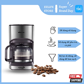 Mua Máy Pha Cà Phê Tại Nhà Nhỏ Gọn Tiện Dụng BEAR KFJ-A07V1 Pha Cafe Dung Tích 700ml - Hàng Nhập Khẩu