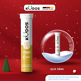 Thực phẩm bảo vệ sức khỏe KUDOS VITAMIN C 1000 MG hương chanh (20 viên/tuýp)