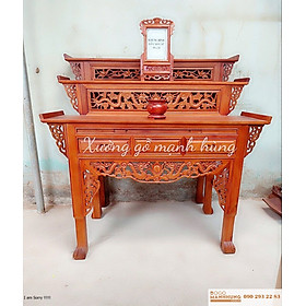 Mua Bàn thờ 3 tầng   bàn thờ tam cấp MAU207 - Đồ Gỗ Mạnh Hùng