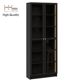 Mua  Happy Home Furniture  CATY  kệ sách 6 tầng cửa kính tích hợp đèn LED  80cm x 30cm x 202cm (DxRxC)  KSA_010_LED