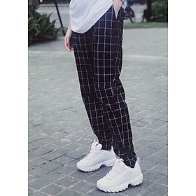 Quần kẻ caro unisex