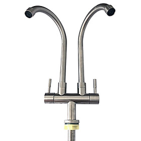 Mua Vòi rửa bát lạnh KAZTA KZ-CX2 đôi thân tròn inox SUS304