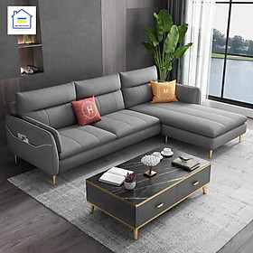 Sofa Adora góc L - chữ L bọc vải bố, vải nhung, bọc da