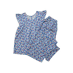 Đồ bộ nữ,đồ ngủ lửng mặc nhà vải lanh BL 145 họa tiết dễ thương size 45-70kg