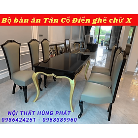 Mua Bàn Ăn Tân Cổ Điển Mẫu Ghế Chữ X