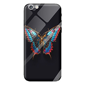 Ốp kính cường lực cho iPhone 6 bướm màu sắc 1 - Hàng chính hãng